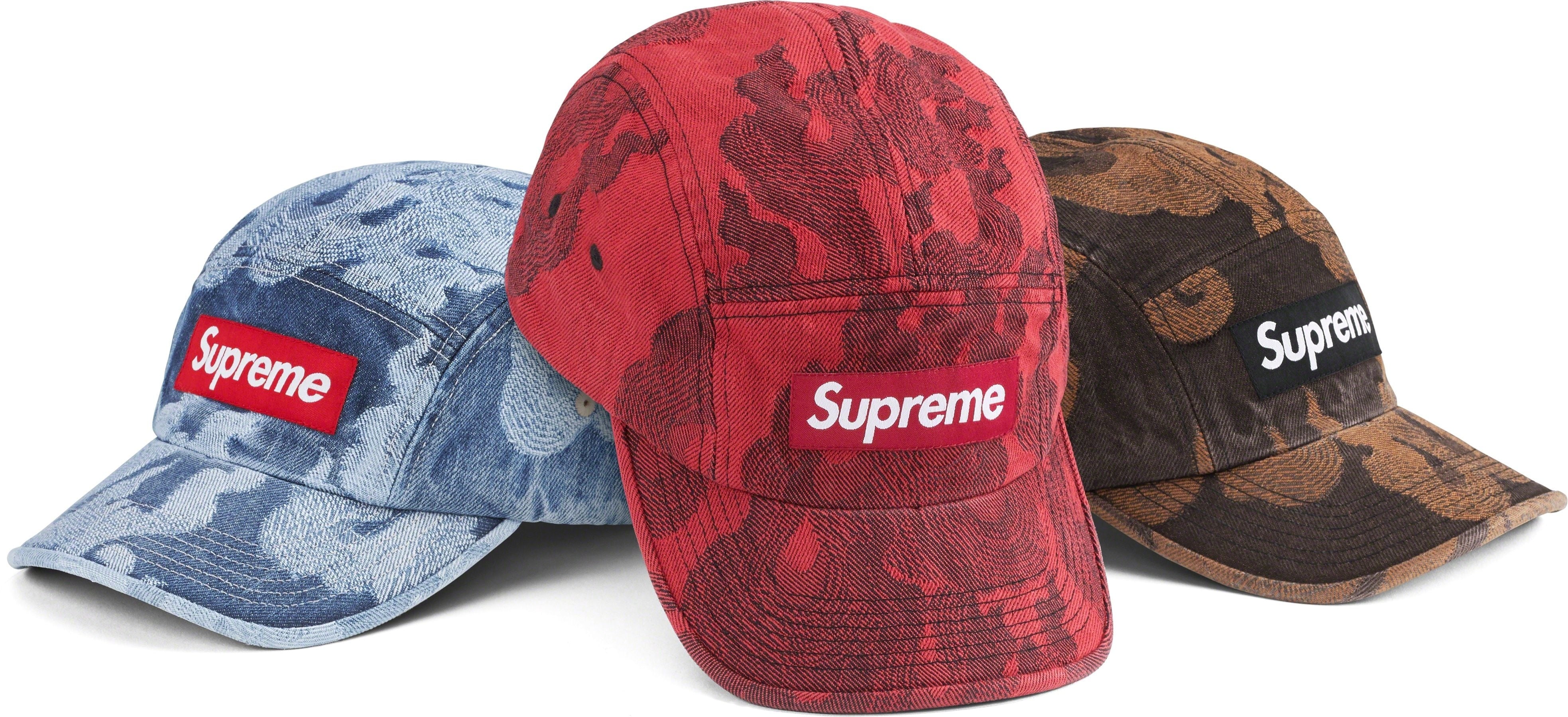 Flames Jacquard Denim Camp Cap